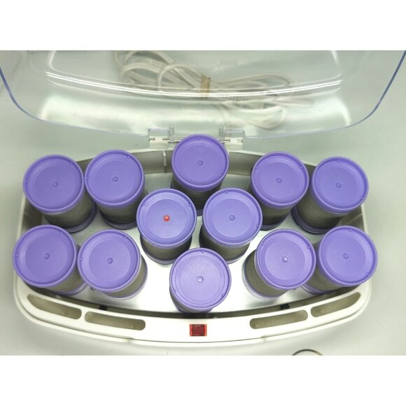 Conair More Big Curls Hot Curlers Jumbo Rollers with Clips Tested Model CHV12N - Picture 5 of 16